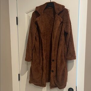 Cozy Brown Teddy Coat